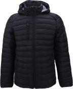 Down Alternative Jacket for Women Quilted Lightweight Packable Padding Coat with Detachable Hood