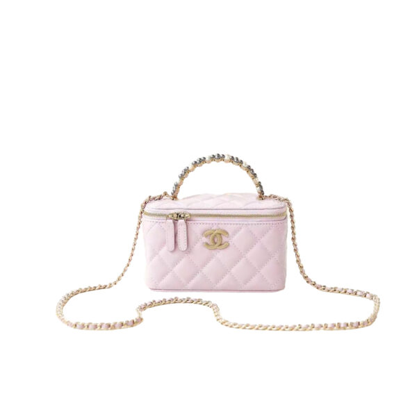 CHANEL Pearl-Embellished Box Bag