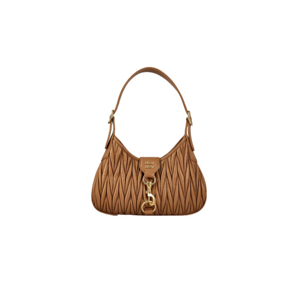 MIUMIU Matelasse napa hobo leather bag