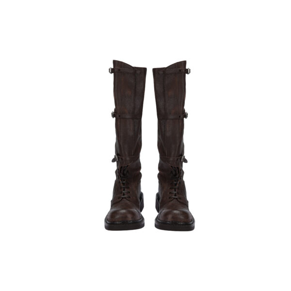 MIUMIU ace-up leather boots