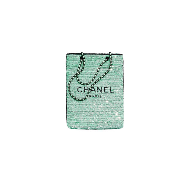 CHANEL 24S Mint Mambo Green Sequin Tote Bag