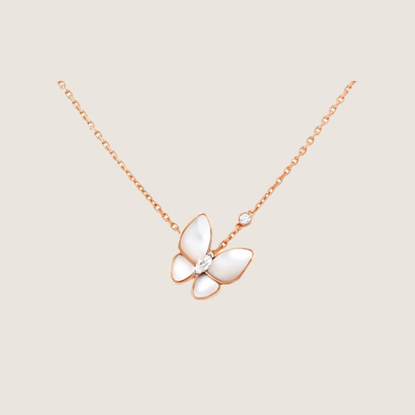 VCA Malachite Marquise Butterfly Necklace