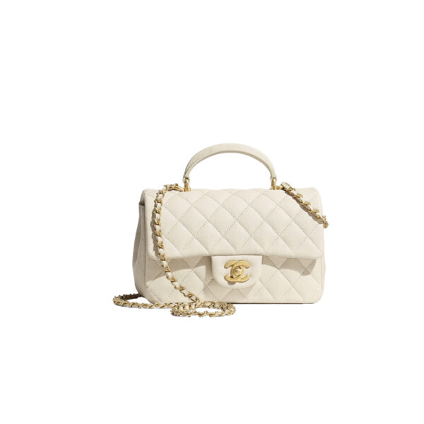 CHANEL Classic Flap Bag in quilted caviar calfskin