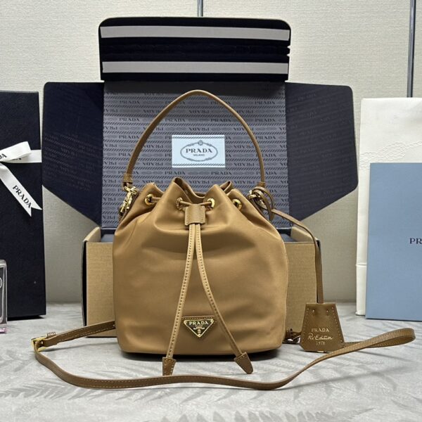 Prada Bucket Bag Brown upgraded edition