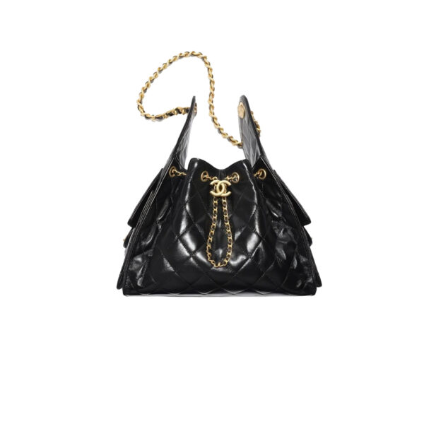 CHANEL 25C Hobo Bag In Black