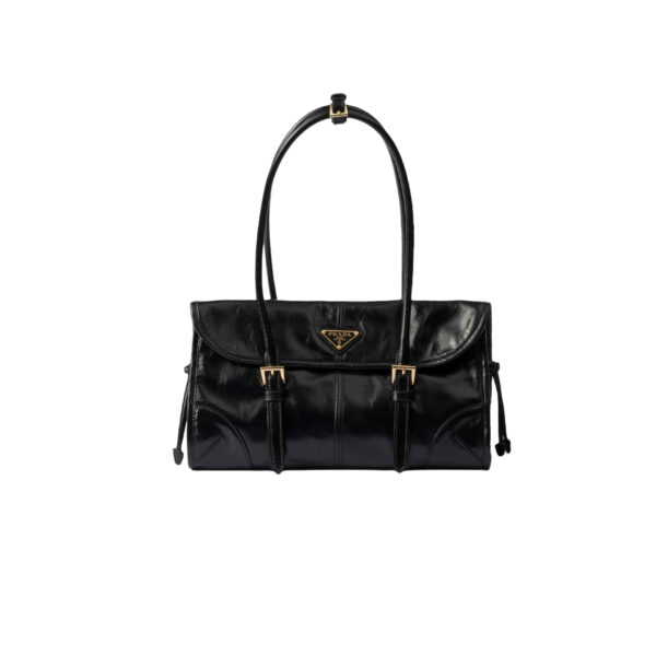 PRADA lux soft flap leather handbags