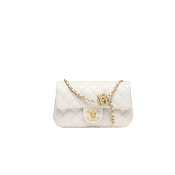 CHANEL Chain Mini Flap Bag Double C Adjustment Buckle