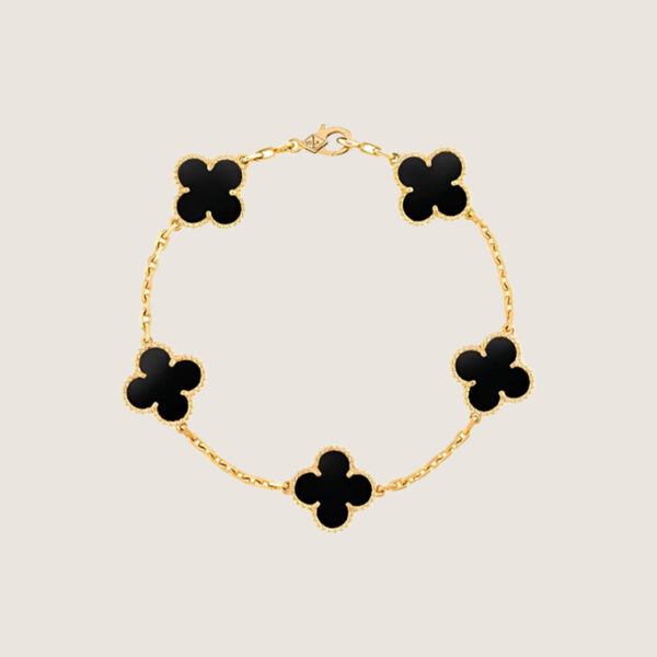 VCA Vintage Alhambra pendant- Black Agate