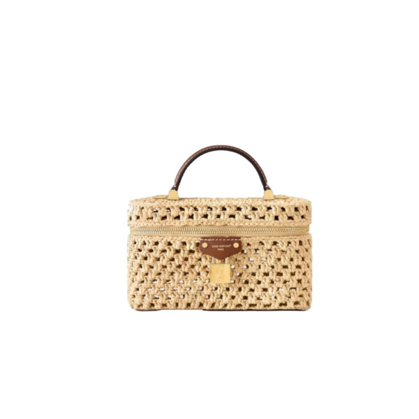 Vanity Chain Pouch-Raffia Collection