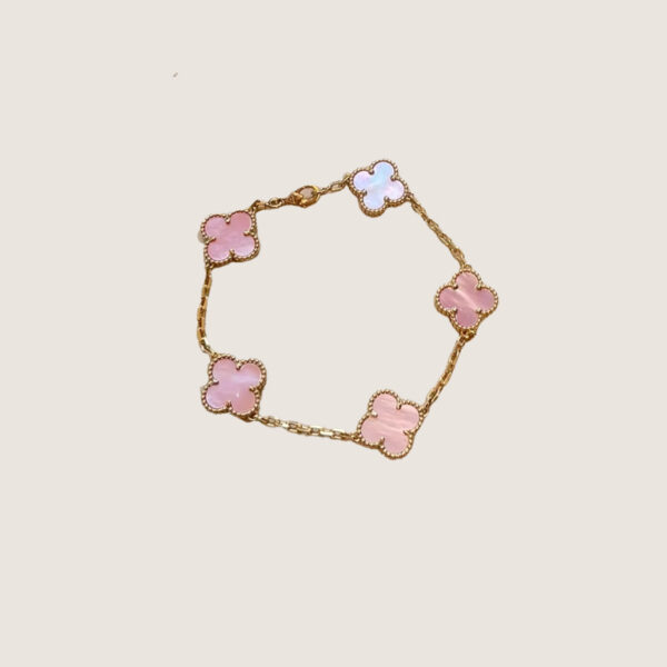 VCA Vintage Alhambra pendant-Pink mother-of-pearl