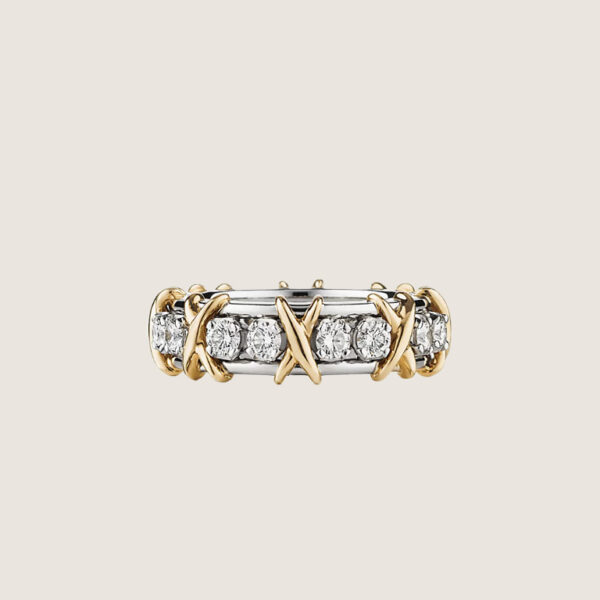 Tiffany Sixteen Stone Ring in Platinum with 16 Diamonds
