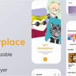 NFT Marketplace App UI Kit (Complete resource pack)
