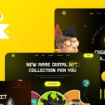Premium NFT and Blockchain Landing Page UI Kit (Complete resource pack)